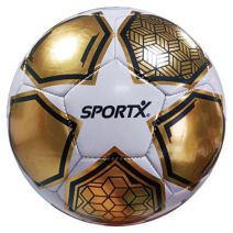 SportX Voetbal Gold White Star Metallic 330-350gr