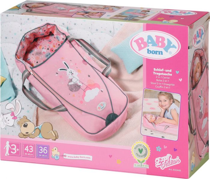 Parasiet Controle namens BABY born 2-in-1 Draagzak - Poppenverzorgingsproduct 36 + 43 cm |  Speelgoedklazienaveen.nl