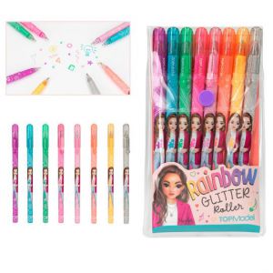 Topmodel rainbow glitter gelpennen