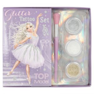 Glitter tatoeage set ballet
