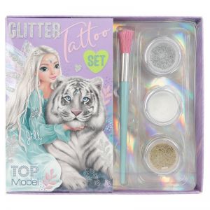 Topmodel glitter tattoo fantasy tiger