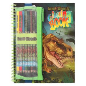 Dino World kleurboek met kleurpotlod