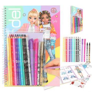 Topmodel kleurboek met kleurpotloden