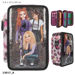 TOPModel 3-vaks etui REBEL KITTTY