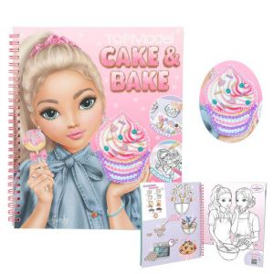 Topmodel cake & bake kleurboek met pailetten