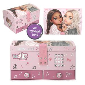 Topmodel sieradendoos met code en muziek mybff