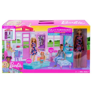 Barbie huis met pop