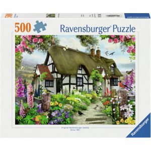 Puzzel 500 stuks idyllische cottage