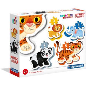 Puzzel 2,3,4,5 stukjes wilde dieren