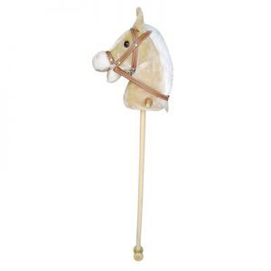 Stokpaard Met Geluid Beige 95cm