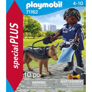 Playmobil special plus 71162 politieagent met speurhond