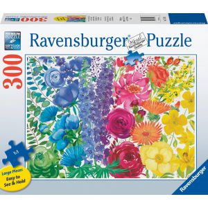 Ravensburger puzzel Floral Rainbow - Legpuzzel - 300 extra grote stukjes 