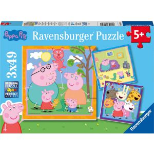 Ravensburger puzzel Peppa Pig - Legpuzzel - 3x49 stukjes
