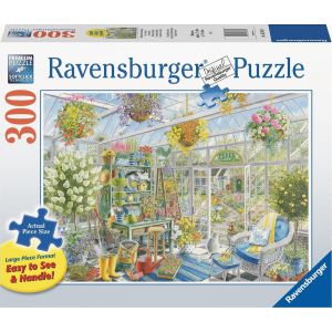 Ravensburger puzzel Bloeiende Tuinkas - 300 stukjes extra groot 