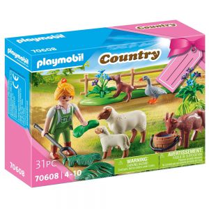 Playmobil country 70608 geschenkset boerin met weidedieren