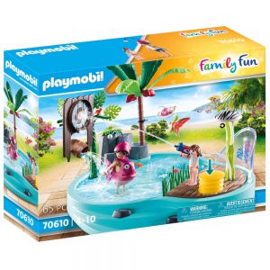 Playmobil family fun 70610 leuk zwembad met watersplash