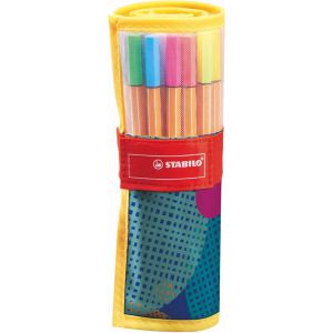 Stabilo fineliner pen88 rollerset 25 kleuren