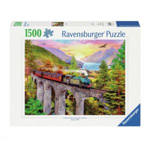 Puzzel 1500 stukjes trein in de herfst