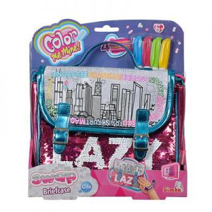 Color me tas met markers en pailetten
