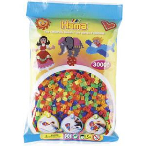 Hama Strijkkralen 3000 Stuks Neon 