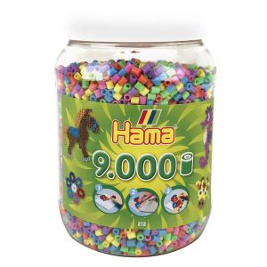 Strijkkralen Hama In Pot 9000 Stuks Pastel 