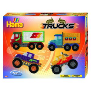 Hama strijkkralen set trucks 4000 delig 
