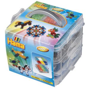 Hama strijkkralen opbergbox inclusief 6000 kralen 
