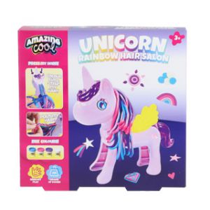 Amazing cool unicorn raninbow hair salon