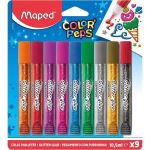 Maped Color Peps Glitterlijm 9 Kleuren 10.5 ml 