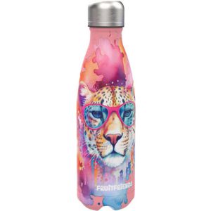 Waterfles RVS leopard