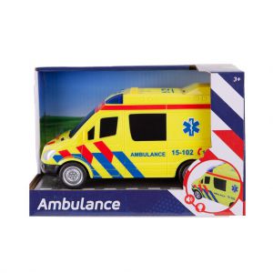 Ambulance met licht en geluid