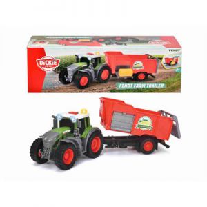 Dickie toys tractor Fendt met aanhanger