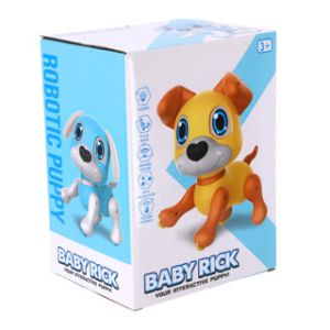 Robot hond baby rick blauw
