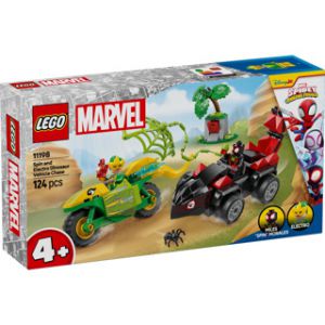 Lego spidey 11198 spin en electro achtervolging met dinosaurus