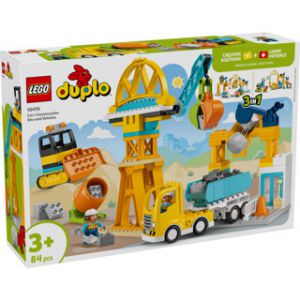 LEGO Duplo Town 10476 3In1 Bouwplaats En Voertuigen