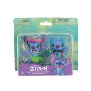 Stitch figuren 2 pak Stitch Hula & Superhero 