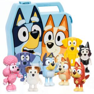 Bluey opbergkoffer met 8 figuren 