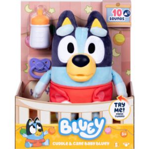 Bluey pluche interactieve knuffel en verzorg baby 