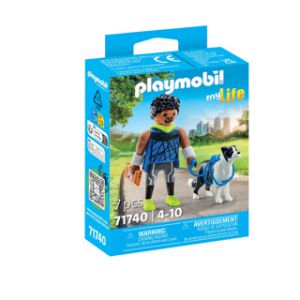 Playmobil 71740 jogger met border collie