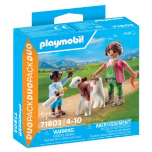 Playmobil 71803 boer met kalf