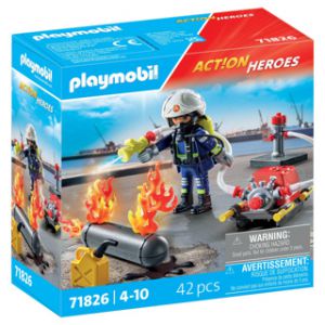 Playmobil 71826 brandweerman met waterpomp