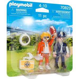 Playmobil duopack 70823 spoedarts en politieagente