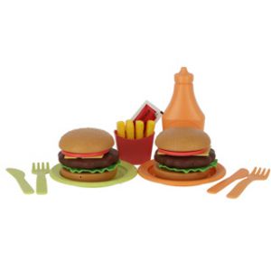 Jipy bioplastic hamburger speelset 25 delig 