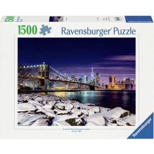 Puzzel 1500 stuks winter in New York