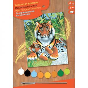 Schilderen op nummer twee tijgers