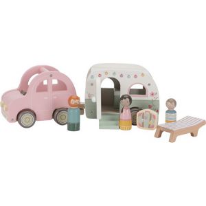 Little dutch speelgoedauto met caravan