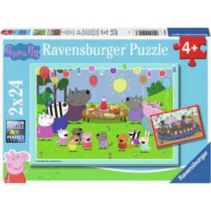 Puzzel 2x24 peppa pig