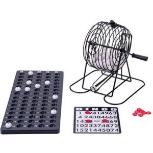 Longfield Games Bingomolen zwart metaal 13,5 cm actiespel 