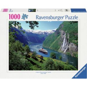 Puzzel 1000 stuks Noors fjord