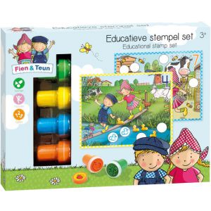 Fien en Teun educatieve stempelset 14 delig